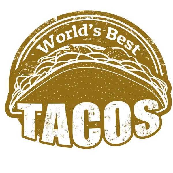 Timbre Tacos — Image vectorielle