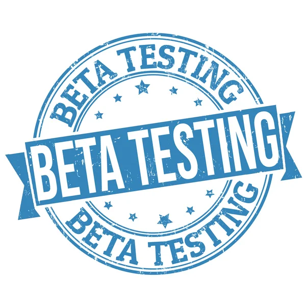 Betatest-Stempel — Stockvektor