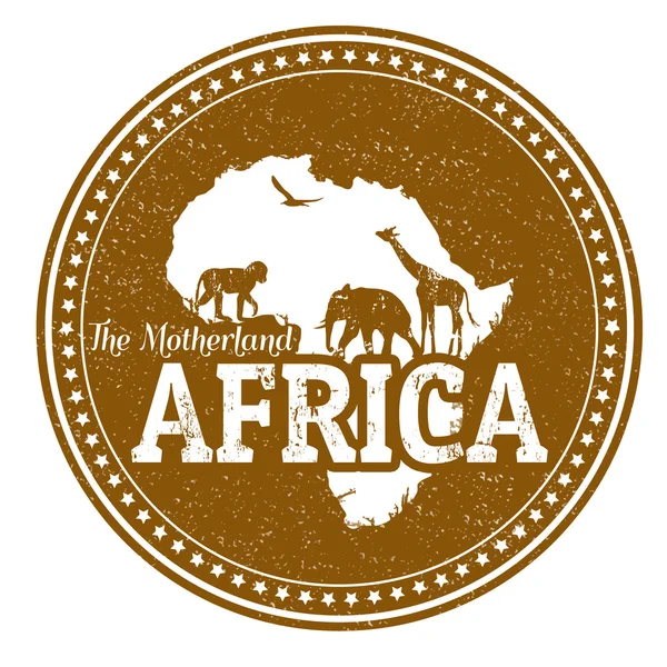 Africa stamp — Stock Vector