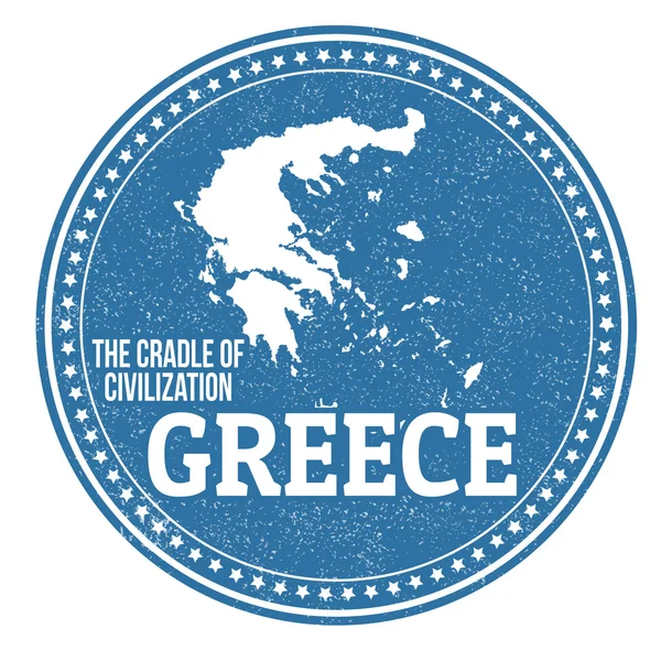 Grecia timbru — Vector de stoc