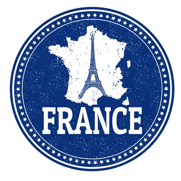 Sello Francia — Vector de stock