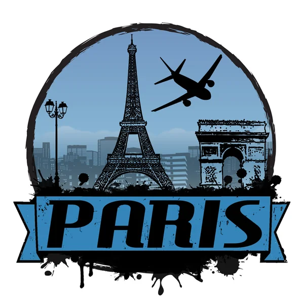 巴黎老式背景 — 图库矢量图片