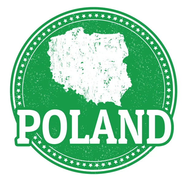 Francobollo Polonia — Vettoriale Stock