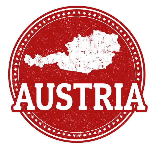 Timbre Autriche — Image vectorielle