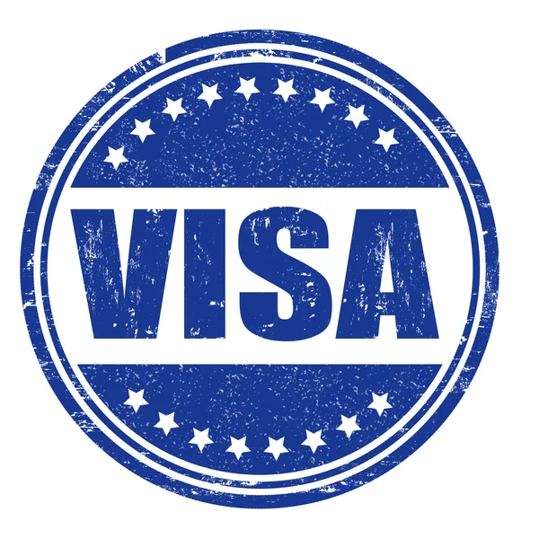 Timbre de visa — Image vectorielle