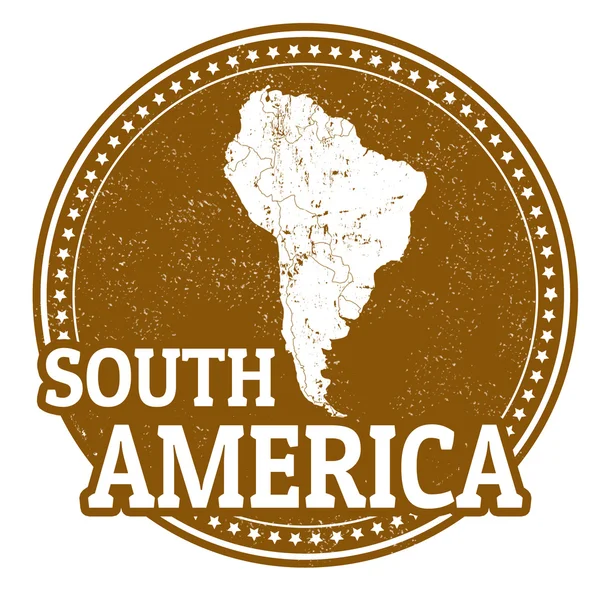 Güney Amerika pul — Stok Vektör
