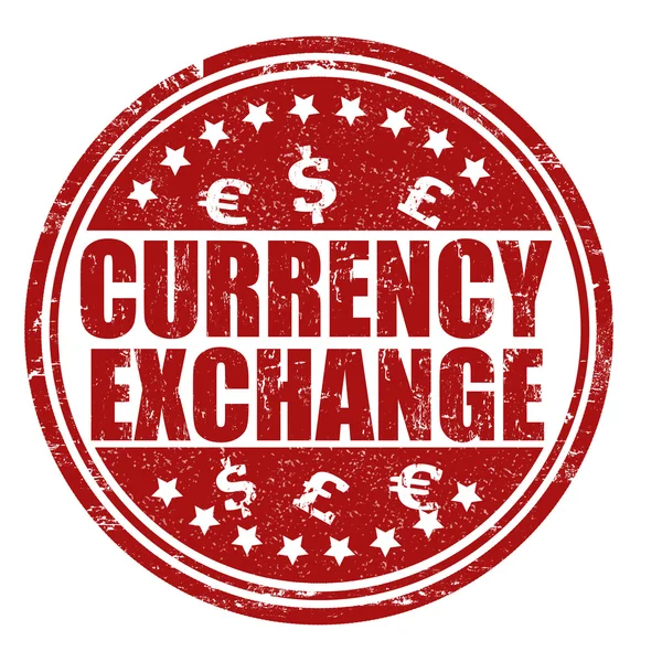 Currency exchange stamp — Stock Vector