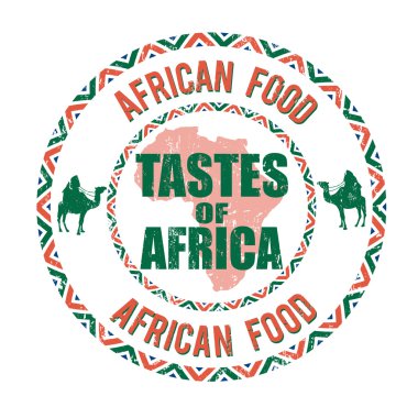 Afrika gıda tadı bir Afrika damgası