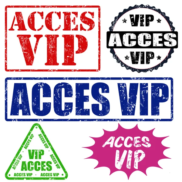 Acces VIP-postzegels set — Stockvector