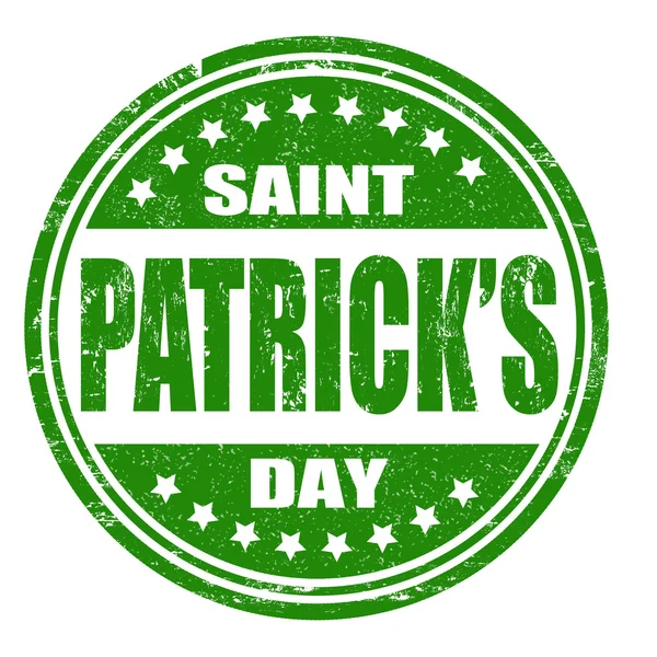 Saint Patrick's day stamp — Stock Vector