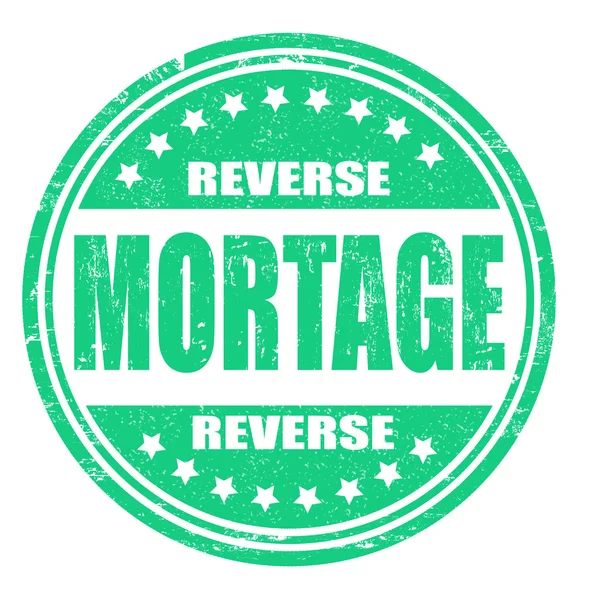 Reverse mortgage stamp — Stock Vector
