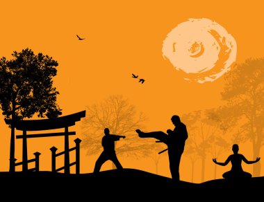 Günbatımında karate
