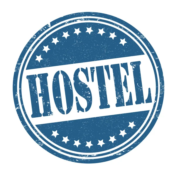 Hostel razítko — Stockový vektor