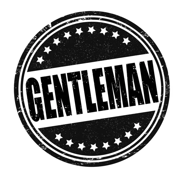 Gentleman stempel — Stockvector