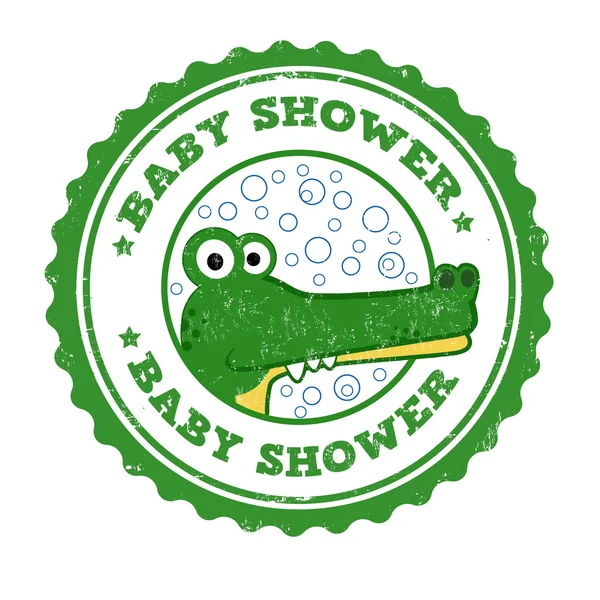 Baby shower stamp — Stock Vector