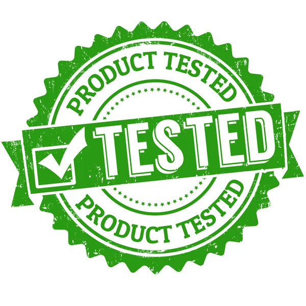 Product getest stempel — Stockvector