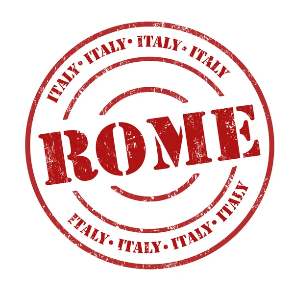 Rom, Italien stämpel — Stock vektor