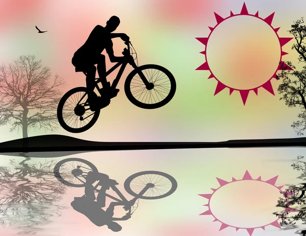 BMX велосипедист — стоковий вектор
