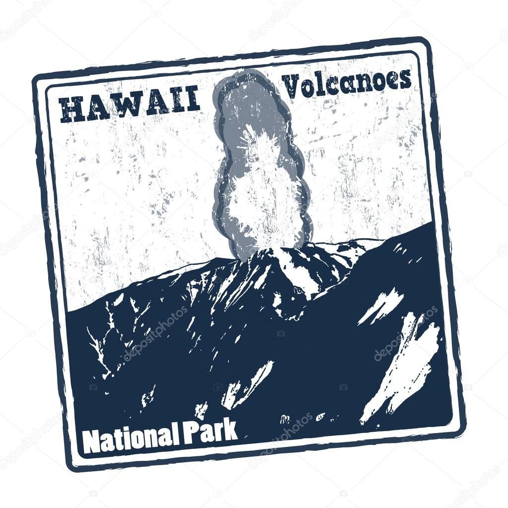 Hawaii Volcanoes stamp