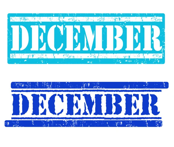 December stamps — Stock Vector