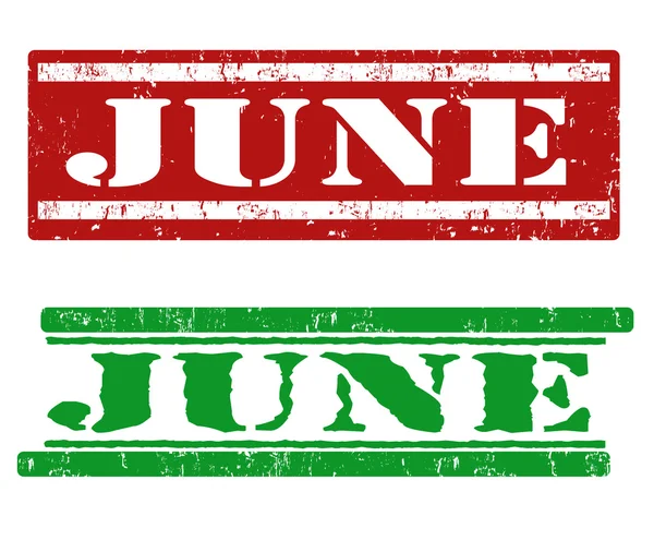 Juni-Marken — Stockvektor