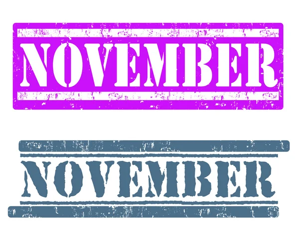 November stamps — Stock Vector
