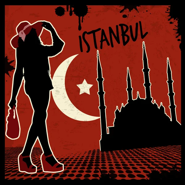 İstanbul poster — Stok Vektör
