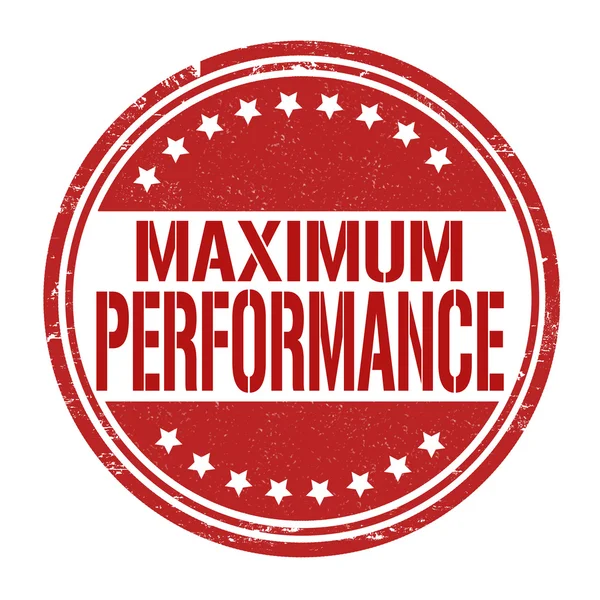 Maksimum performans damgası — Stok Vektör