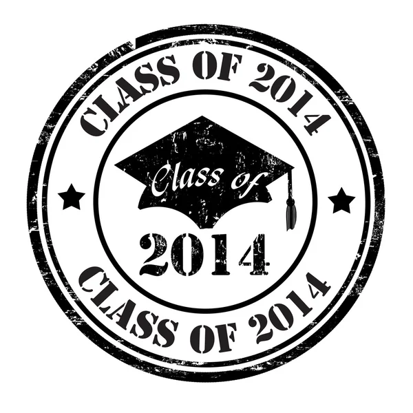 Class of 2014 stamp — Stock Vector