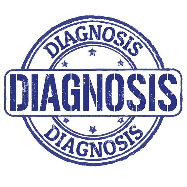 Diagnosis stamp — Stock Vector