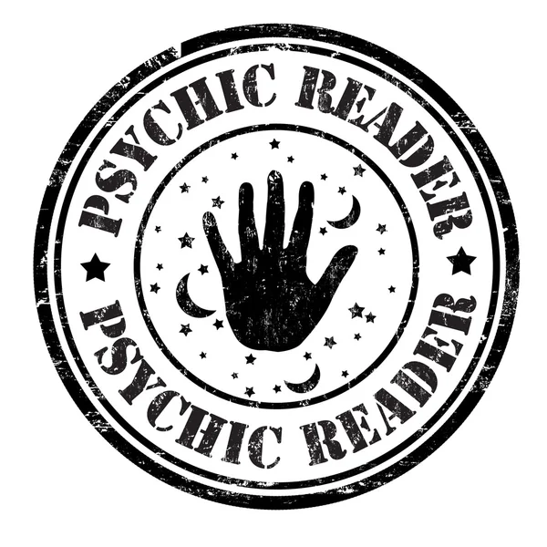 Psychic reader stamp — Stock Vector