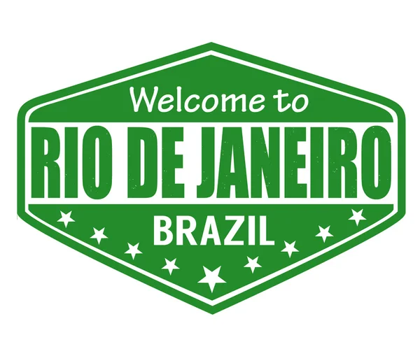 Bienvenido a Rio de Janeiro — Vector de stock