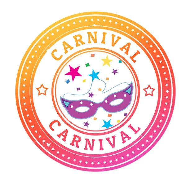 Καρναβάλι σφραγίδα — Διανυσματικό Αρχείο