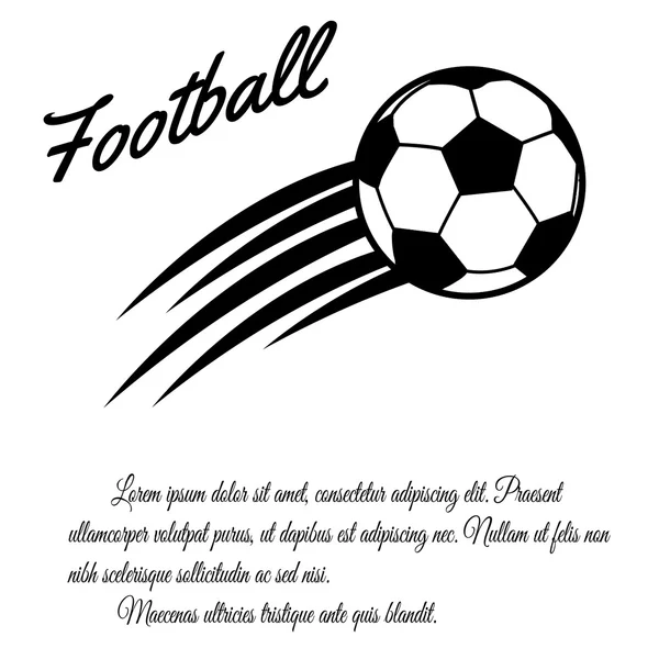 Poster di calcio — Vettoriale Stock
