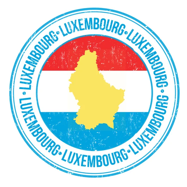 Luxembourg stamp — Stock Vector
