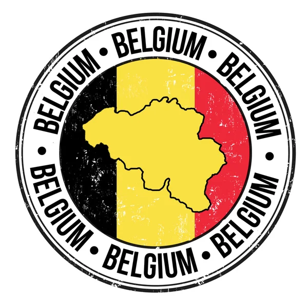 België stempel — Stockvector