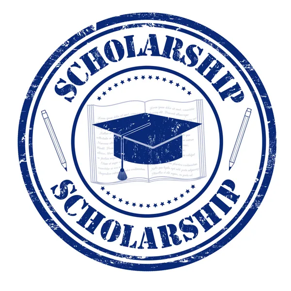 Scholarship stamp — Stock Vector