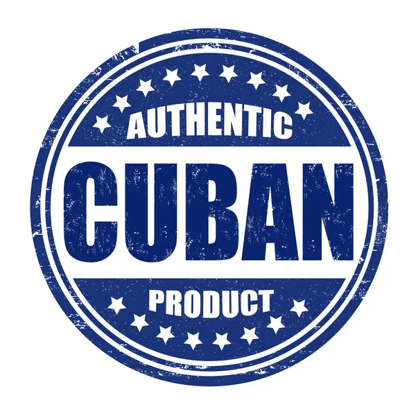 Carimbo autêntico do produto cubano —  Vetores de Stock