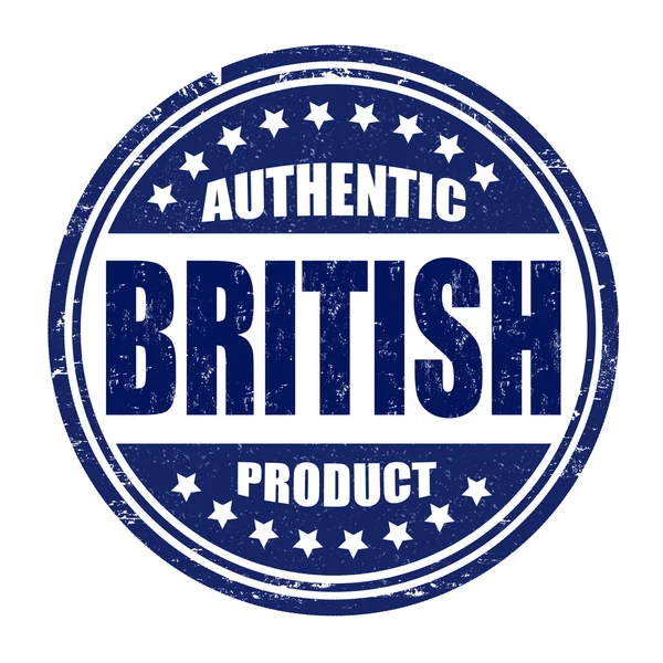 Sello de producto británico auténtico — Vector de stock