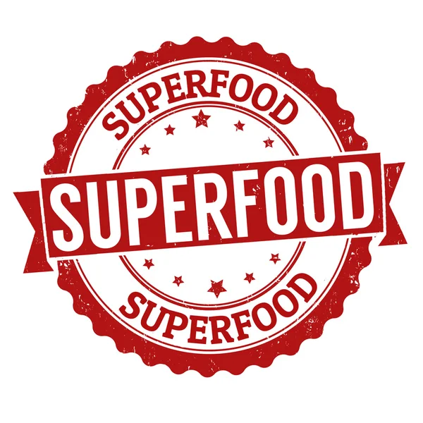 Sello de superalimento — Vector de stock