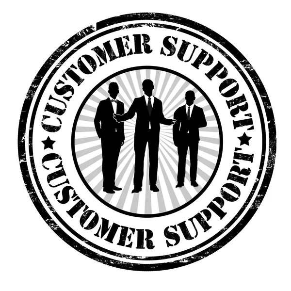 Customer support stamp — Stock Vector