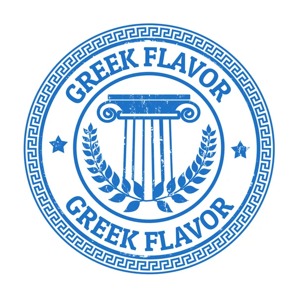 Greek Flavor stamp — Stock Vector