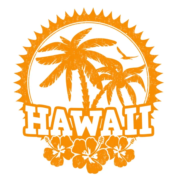 Hawaii stamp — Stock Vector