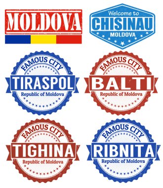 Moldova stamps clipart