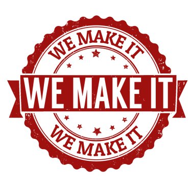 We make it stamp  clipart