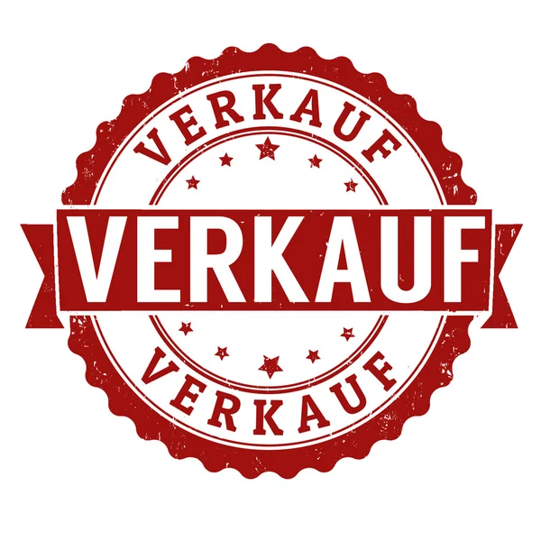 Sale in german languagestamp — Stock Vector