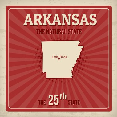 Arkansas seyahat poster