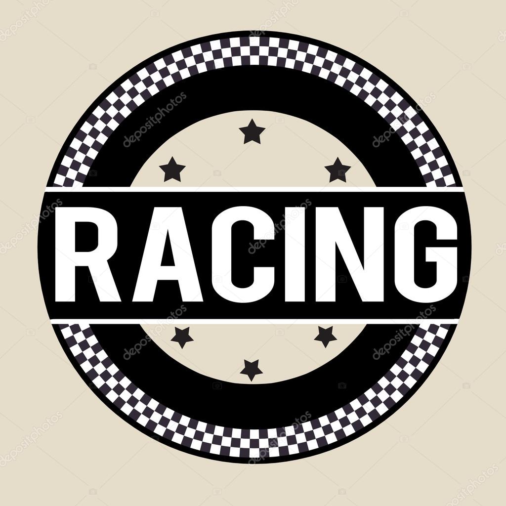 Racing label or stamp