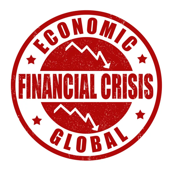 Штамп финансового кризиса — стоковый вектор