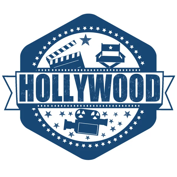 Hollywood stamp — Stock Vector